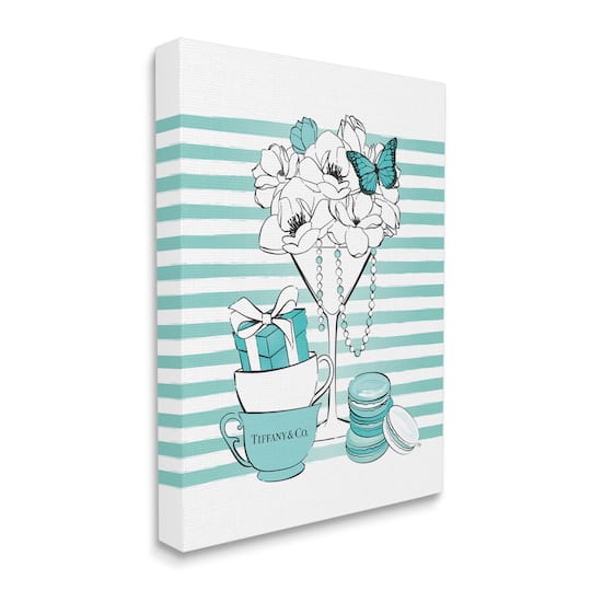 Stupell Industries Glass of Glam Fashion Illustration Wall Accent